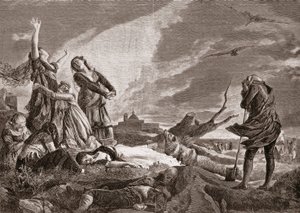 Spanischer Unabhängigkeitskrieg (1808-1814). Beerdigung in La Moncloa, Madrid am 3. Mai von Vincente Gonzalez Palmaroli