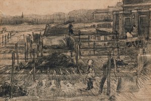 Hinterhöfe mit zwei Figuren (1882) von Vincent van Gogh