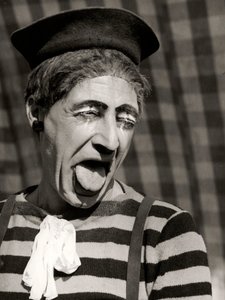 Porträt eines Clowns, Italien, um 1950 von Vincenzo Balocchi