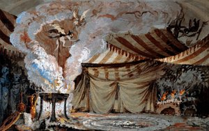 Skizze für das Gewölbe im Teatro Sociale von Bergamo