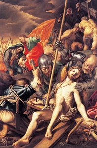 Christus wird ans Kreuz genagelt, von Vincenzo Campi
