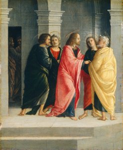 Christus weist Petrus und Johannes an, das Passah vorzubereiten
