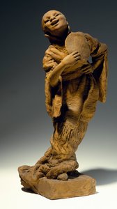 Sänger, von Vincenzo Gemito, Terrakotta-Statue, Italien von Vincenzo Gemito