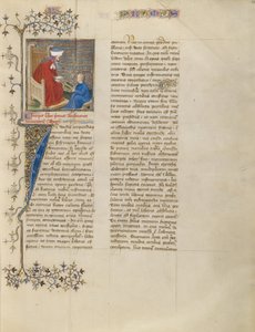 Boethius unterrichtet einen Jungen in Arithmetik