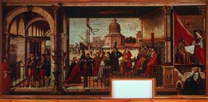 Ankunft englischer Botschafter am Hof von Bretagne (Gemälde) von Vittore Carpaccio