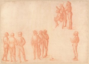 Gruppen männlicher Figuren