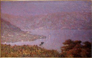 Perle der Liebe (Nebbiolina sul lago) (Nebel auf dem See) von Vittore Grubicy de Dragon