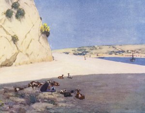 Malta: Eine maltesische Straße unter den Mauern von Valletta von Vittorio Boron