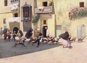 Malta: Eine typische Ecke in einem beliebten Viertel von Valletta von Vittorio Boron