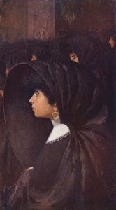 Malta: Maltesische Frauen in einer Kirche, Valletta von Vittorio Boron