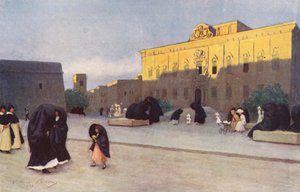 Malta: Piazza Regina, Valletta, bei Sonnenuntergang von Vittorio Boron