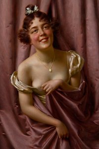 Dame in Lila