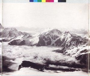 Panoramabild vom Gipfel des Mount Elbrus von Vittorio Sella