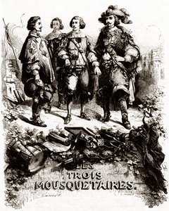 Titelseite aus "Die drei Musketiere" von Vivant (after) Beauce