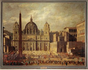 St. Peter in Rom. Fassade vor der Renovierung