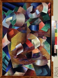 Farbkomposition, Ende 1910 von Vladimir Davidovich Baranov Rossine