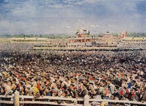 Khodynka-Feld am 18. Mai 1896, 1899 von Vladimir Egorovic Makovsky