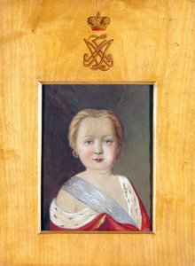 Porträt von Alexander I. als Kind