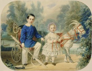 Großherzog Alexander und Großherzog Alexey als Kinder