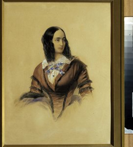 Porträt von Natalie Gontcharova, Ehefrau von Alexander Puschkin