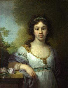 Porträt von Varvara Shidlovskaya, 1798
