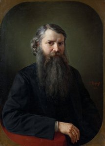 Porträt von Ivan Yegorovich Zabelin (1820-1908)