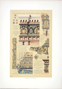 Alte russische Zierfliesen, 1895-1898
