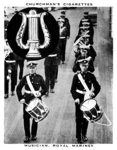 Musiker, Royal Marines, 1937 von WA and AC Churchman