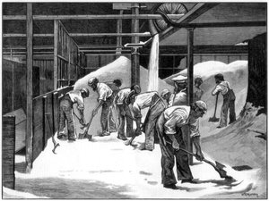 Zuckerherstellung in der Counterslip-Raffinerie, Bristol, 1873