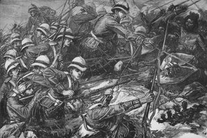 Die Schlacht von Tamai, um 1885