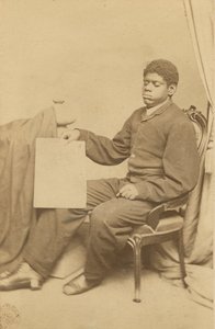 Carte-de-visite von Thomas Wiggins, auch bekannt als Blind Tom, ca. 1870