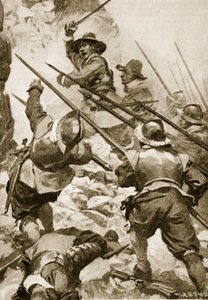 Cromwell führt die Sturmtruppe bei Drogheda