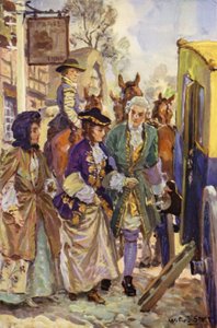 "Seine Lordschaft führte die Damen in das Fahrzeug" von W.R.S. (after) Stott