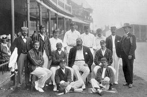 Die englische Test-Cricket XI in Nottingham, Nottinghamshire, 1899