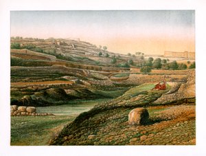 Das Tal und der untere Teich von Gihon, Jerusalem, ca. 1870