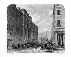 Die Universität von Edinburgh, Schottland, 1870