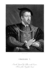 Karl V., König von Spanien und Heiliger Römischer Kaiser von W. Holl