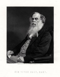 Sir Titus Salt, britischer Hersteller und Wohltäter, 19. Jahrhundert von W. Holl