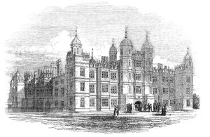 Burghley House - Nordfront von W. J. Linton