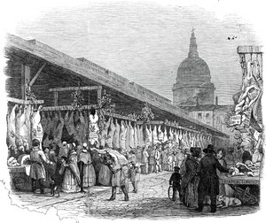Newgate-Markt an Heiligabend (1845)