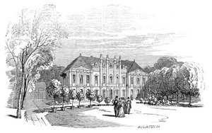 Palast von Tenneburg - nach der Zeichnung Seiner Königlichen Hoheit Prinz Albert (1845) von W. J. Linton