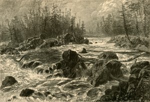 Die Dalles des St. Louis, 1874 von W. J. Linton
