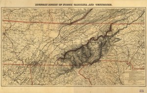 Bergregion von North Carolina und Tennessee von W. L.; Lindenkohl Nickolson