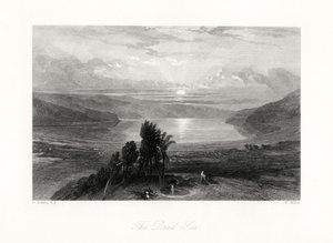 Das Tote Meer, 19. Jahrhundert von W. Miller
