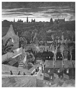 Ein Blick auf Sydney von Darlinghurst, New South Wales, Australien, 1886