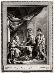 Telemachus erhält Informationen über den Handel von Tyros, 1775 von W. Walker