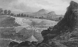 Die Steinbrüche von Craigleith, nahe Edinburgh: Aus denen die Neustadt gebaut wurde, 1829