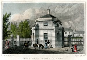 Westtor, Regents Park, London, 19. Jahrhundert