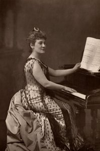 Madame Nordica (Lilian Norton) (1857-1914) amerikanische Sopranistin (Woodburytypie)
