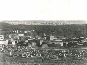 Stadtpanorama von Sulhieh, Damaskus, Osmanisches Syrien, 1895